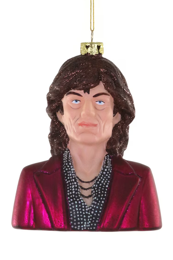 Glass Ornament - Mick Jagger