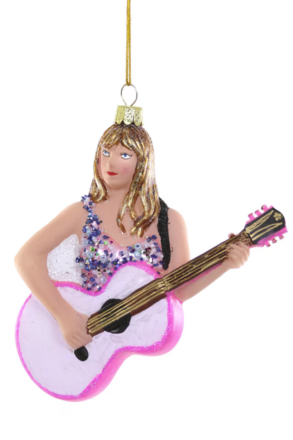 Glass Ornament - Taylor Swift with Guitar