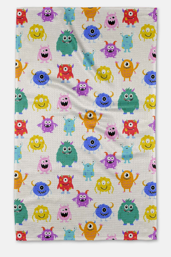 Geometry Kitchen Tea Towel - Goofy Critters