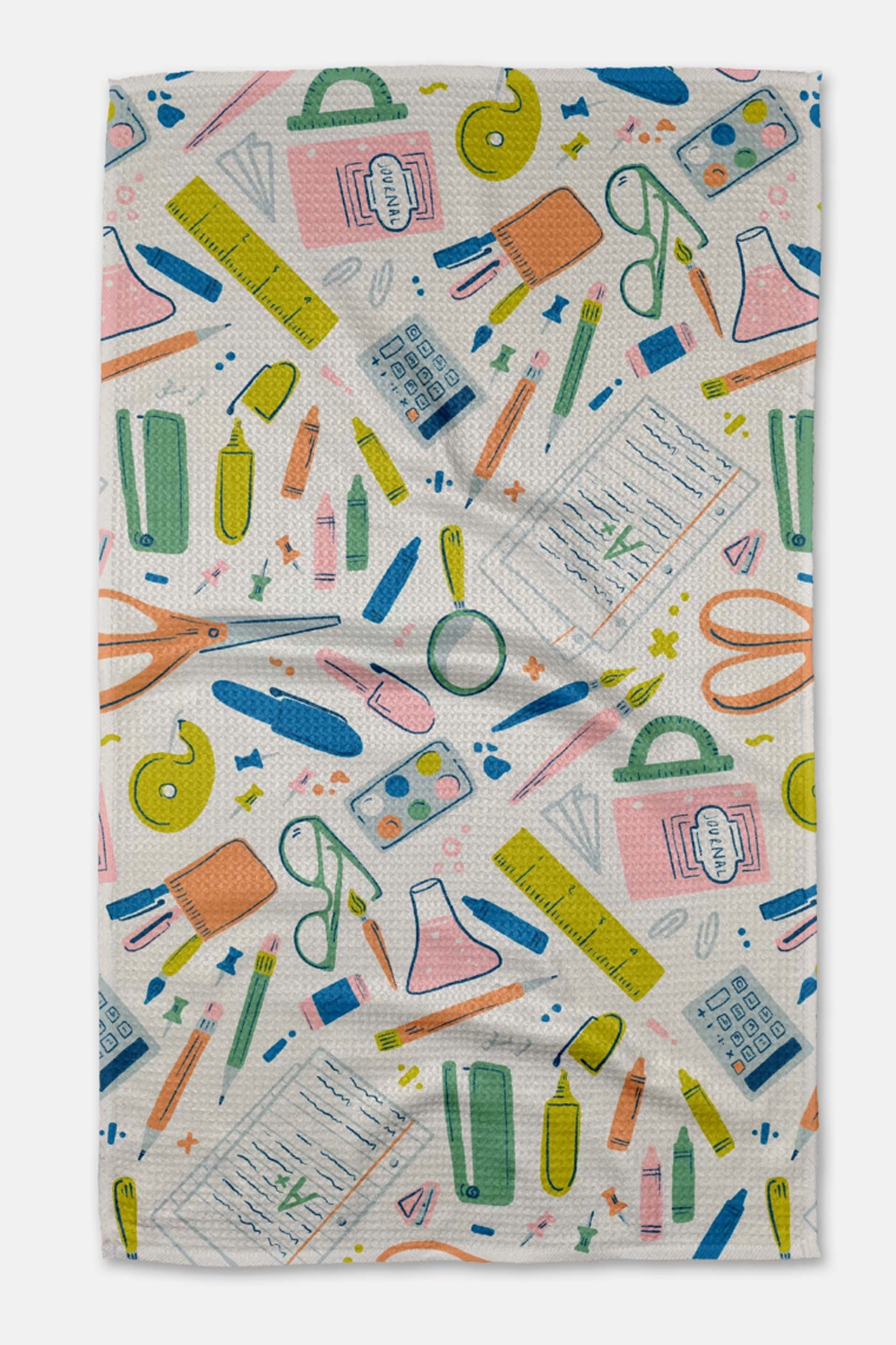 Geometry Kitchen Tea Towel - School Days Light