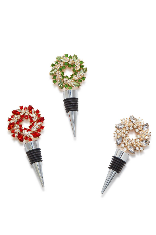 Jeweled Wreath Bottle Topper