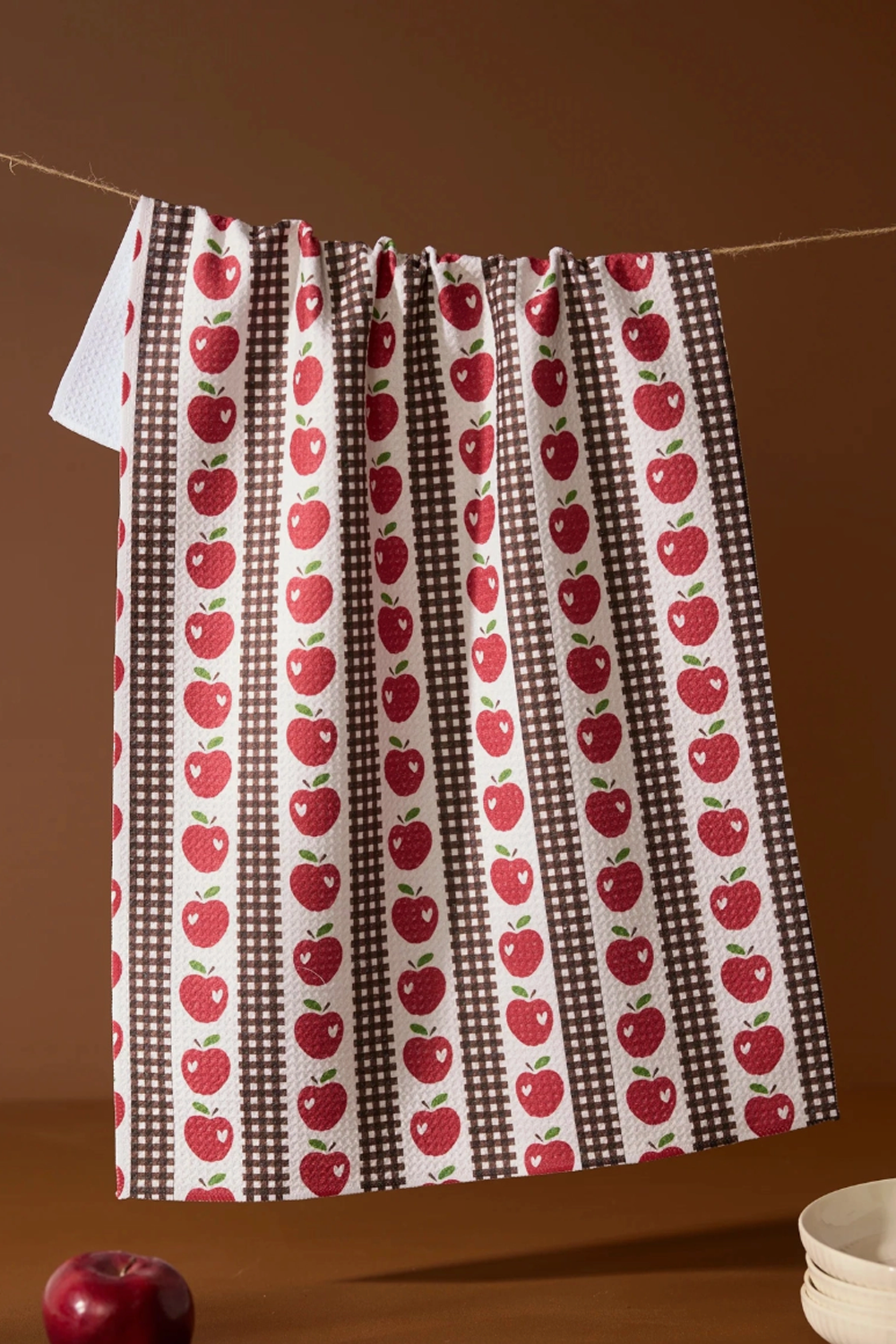 Geometry Kitchen Tea Towel - Apple Picking Day