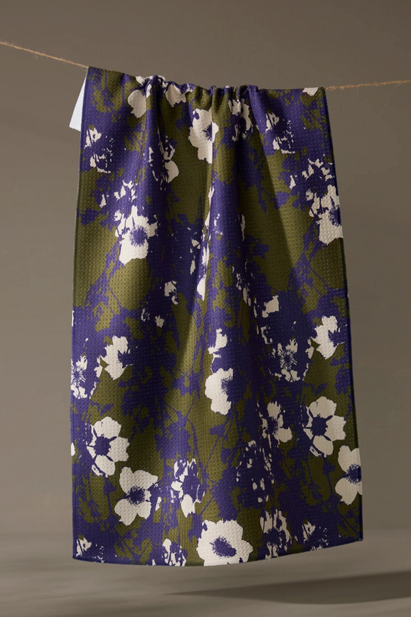 Geometry Kitchen Tea Towel - Oliveberry