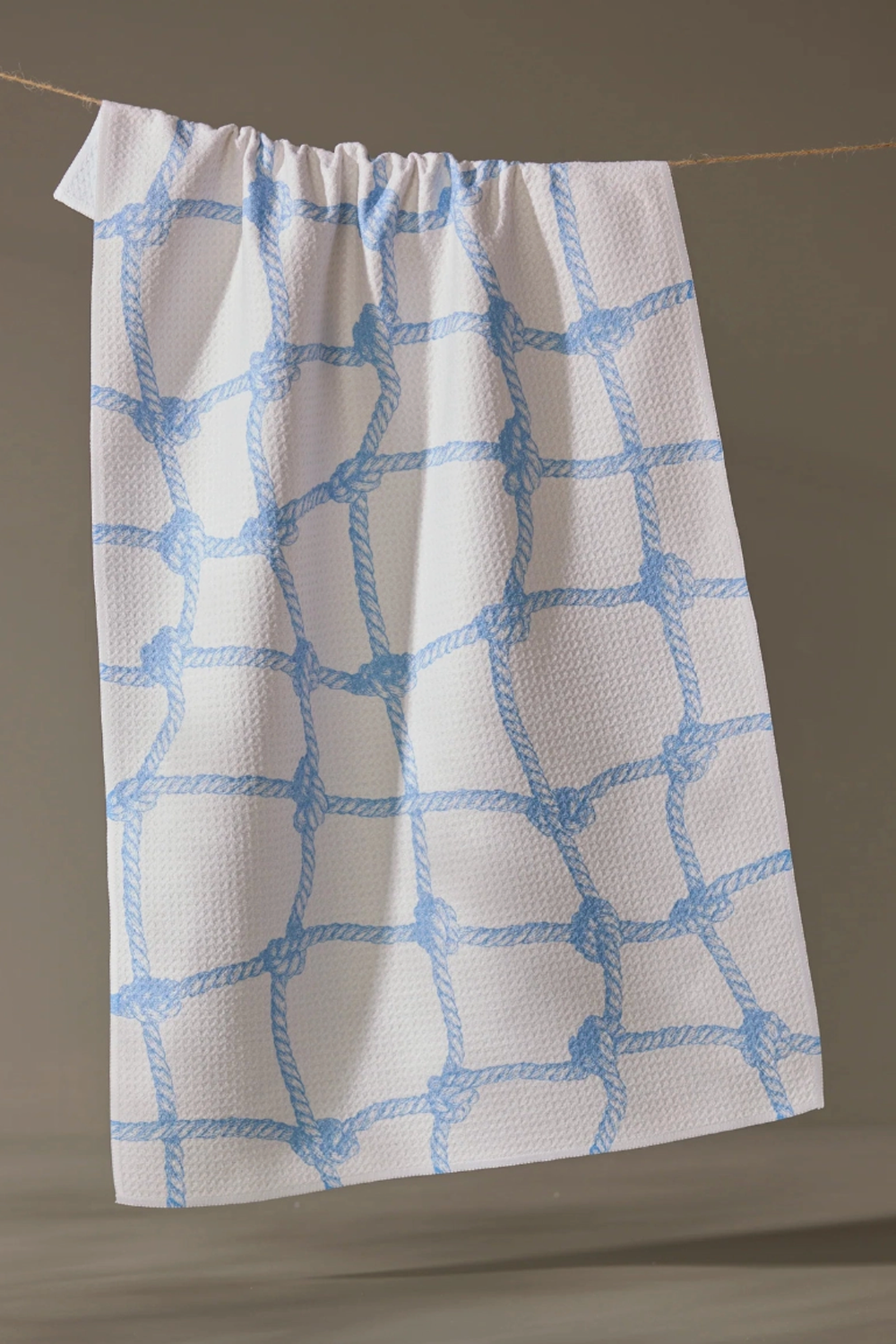 Geometry Kitchen Tea Towel - Tethered Blue