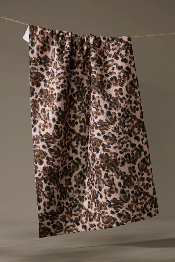 Geometry Kitchen Tea Towel - Umber