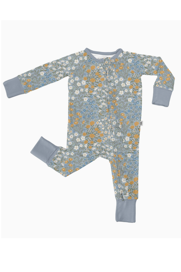Goosie Zip PJ - Blue Meadow
