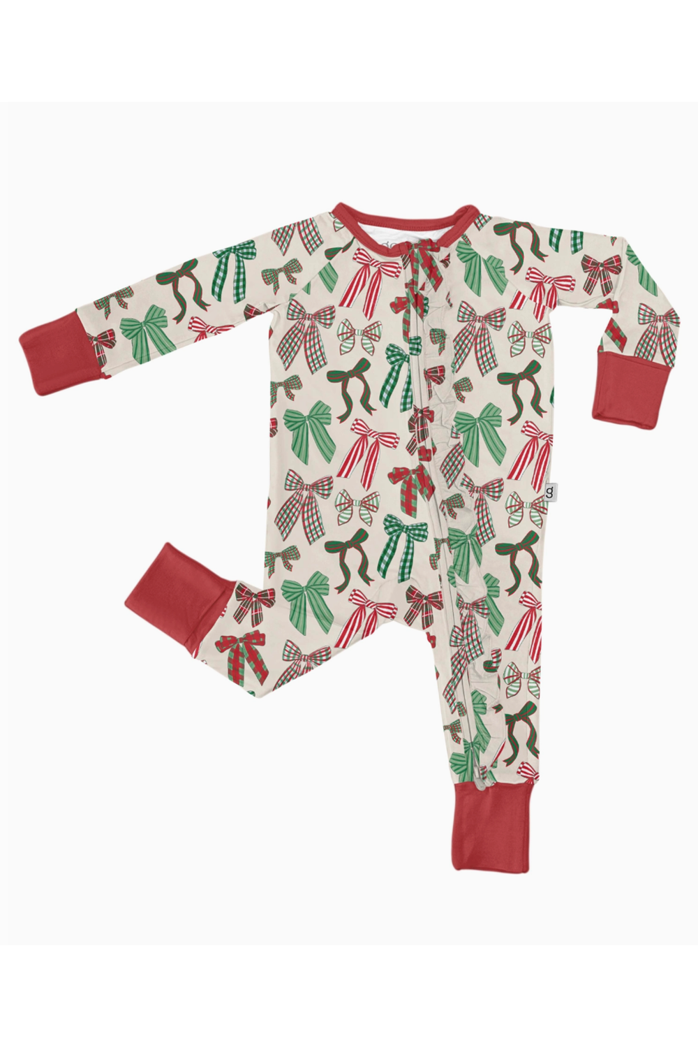 Goosie Zip PJ - Holiday Bows