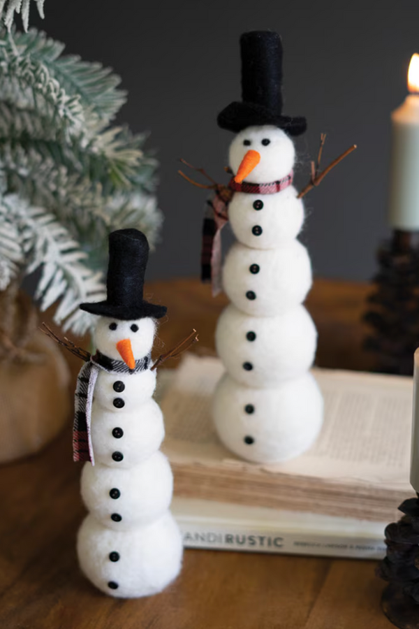Felt Snowman Figures Set