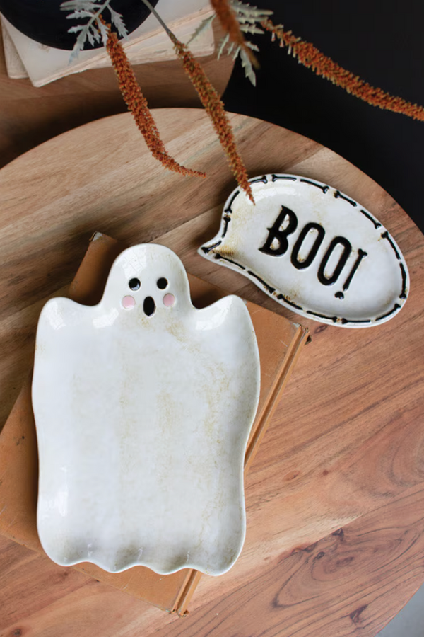 Boo Dish + Ghost Platter Set