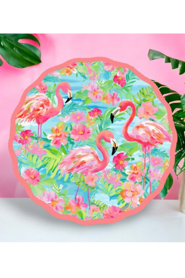 Melamine Flamingo Plate