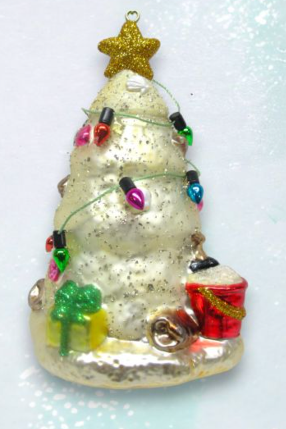 Glass Ornament - Shimmer Sand Tree