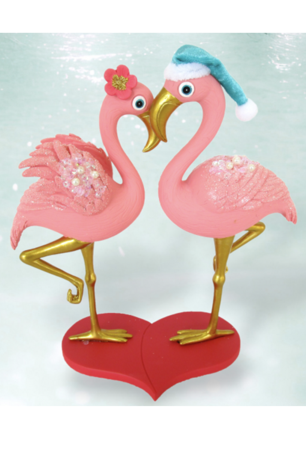 Flamingo Couple Figure