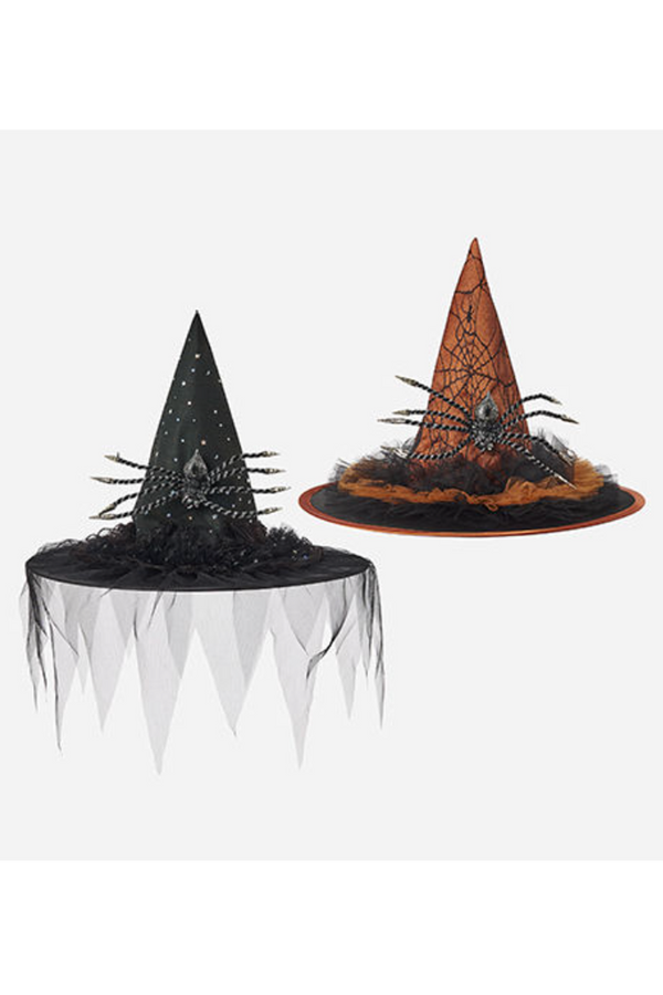 Glitzy Spider Witch Hat