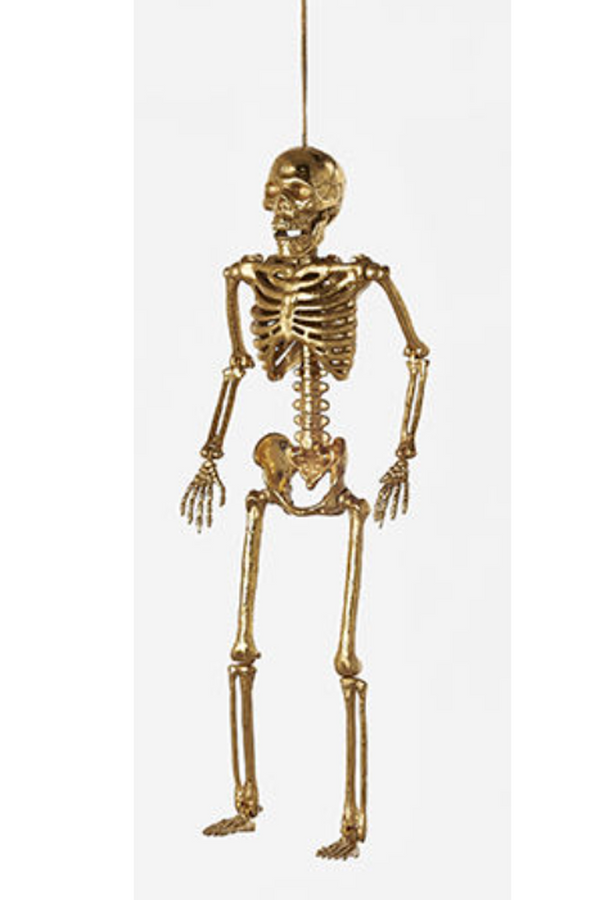 Hanging Gold Skeleton Figure
