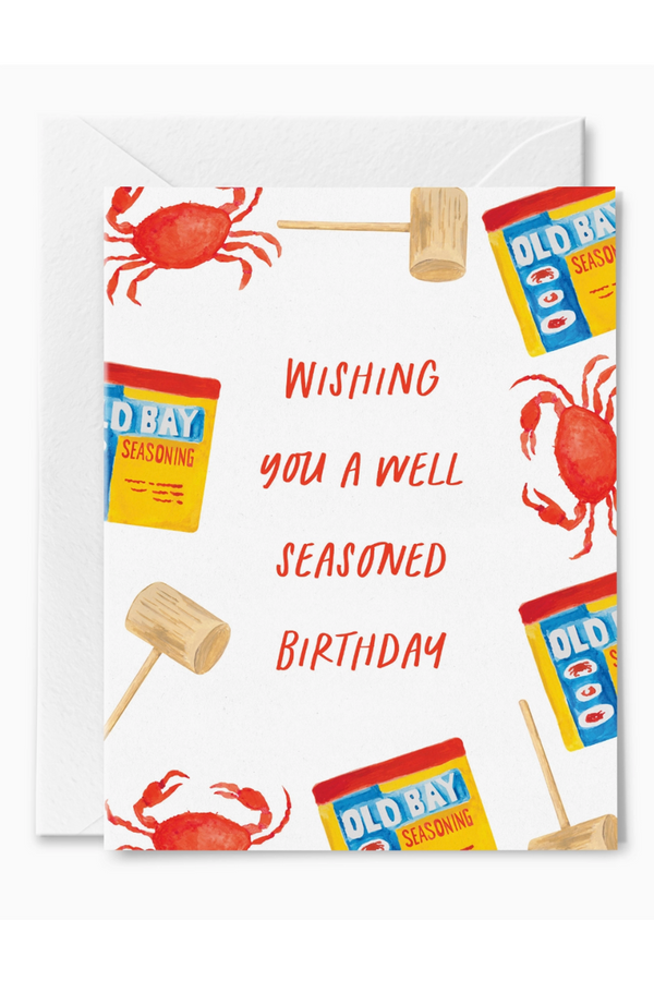 JPM Birthday Greeting Card - Maryland Crab