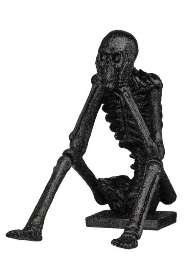 Glitter Resin Skeleton Figure