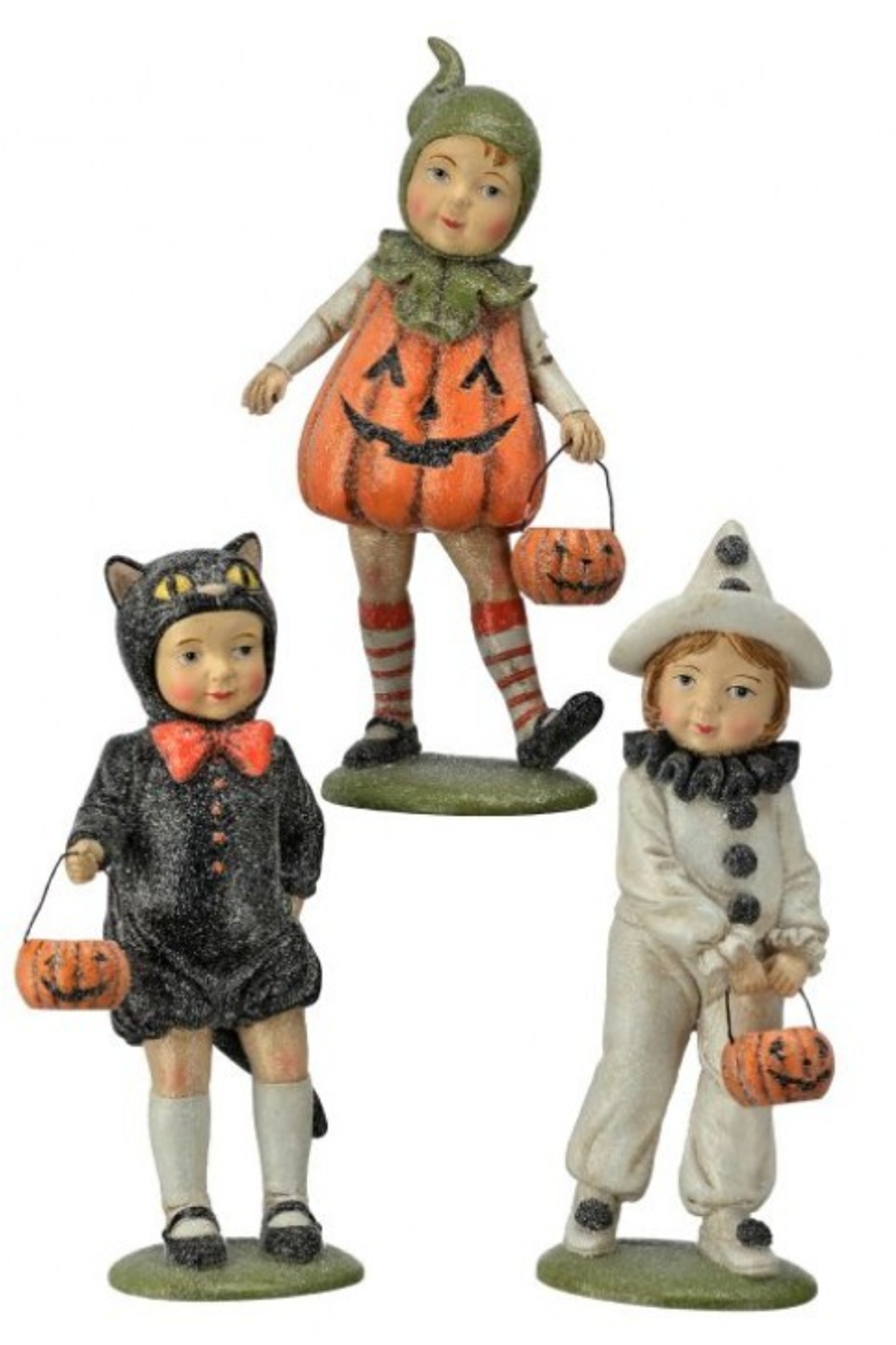 Mini Resin Halloween Trick or Treater Figure