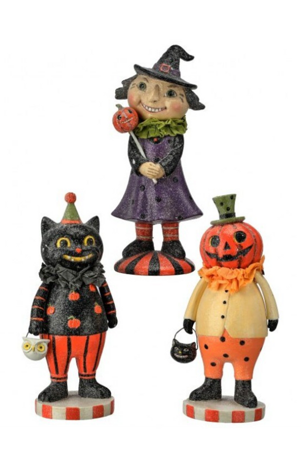 Retro Resin Halloween Character Figures