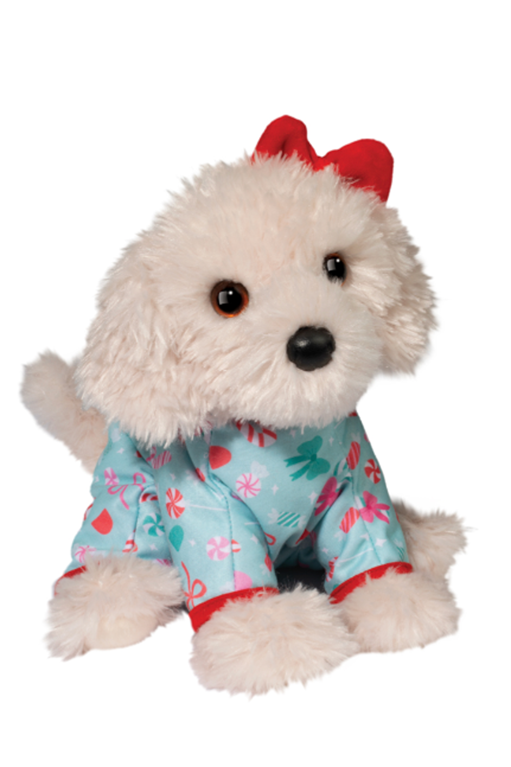 DG Toy - White Lab in Christmas PJs
