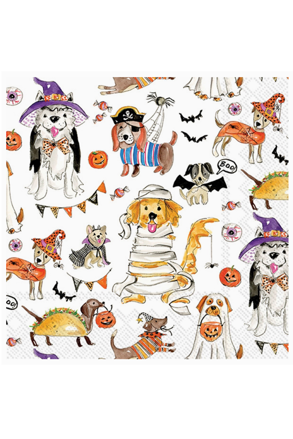 Cocktail Napkin Pack - Halloween Dogs