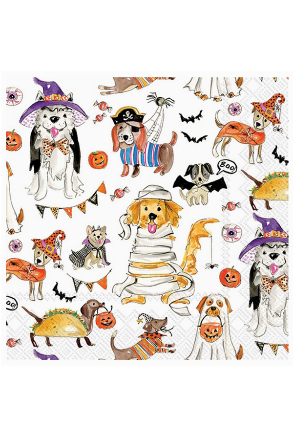 Cocktail Napkin Pack - Halloween Dogs