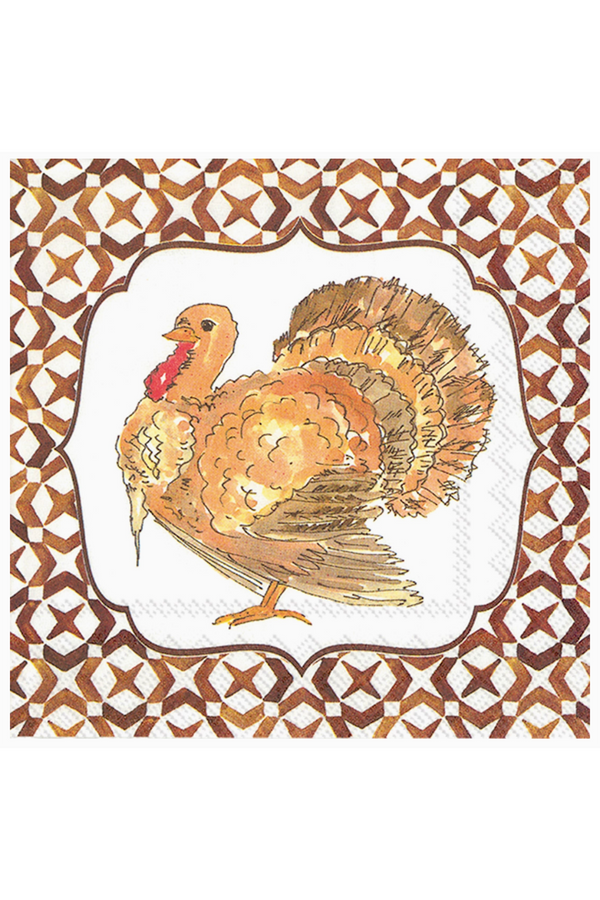 Cocktail Napkin Pack - Turkey Thanksgiving