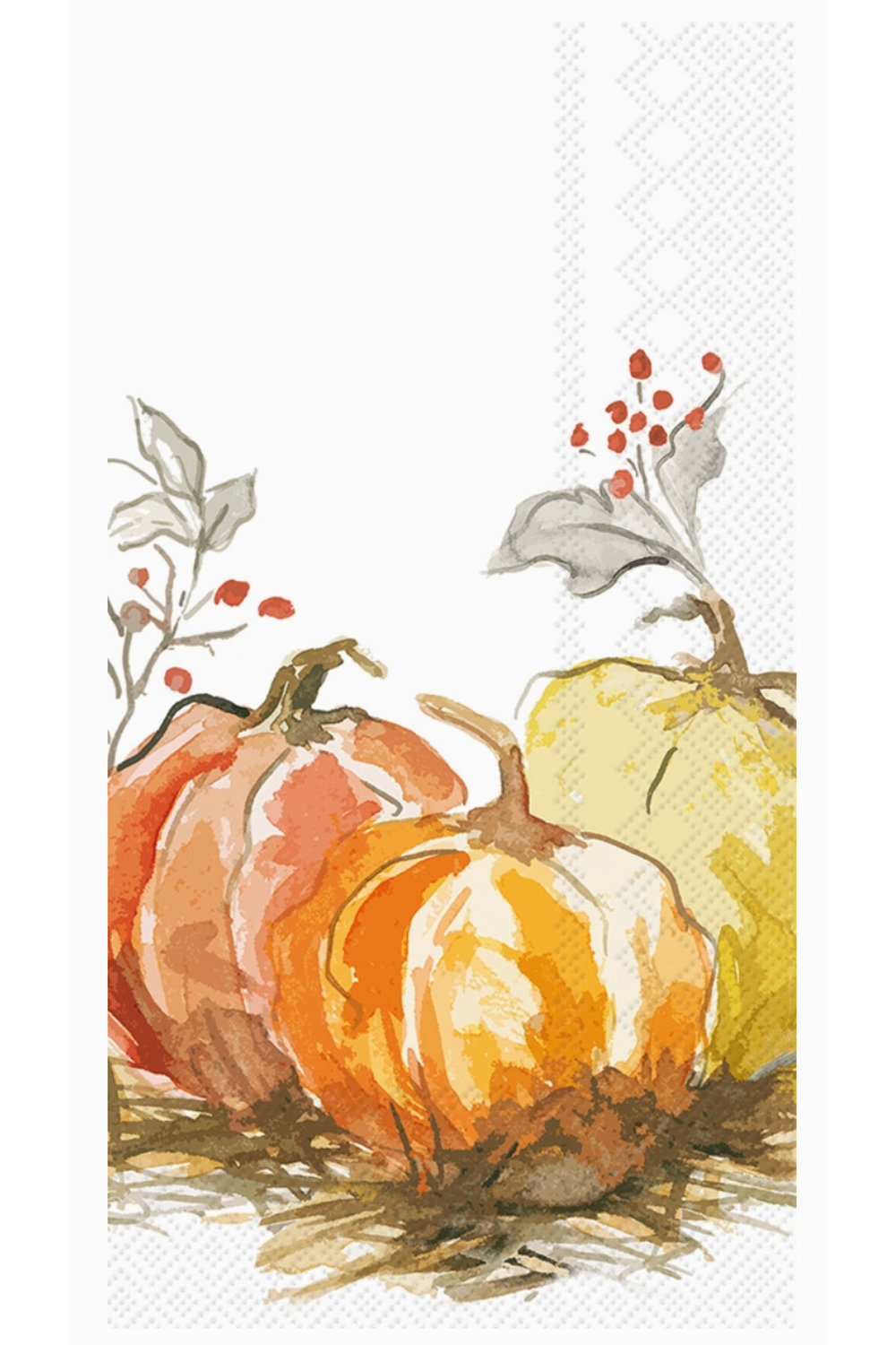 Guest Napkin Pack - Painted Pumpkin