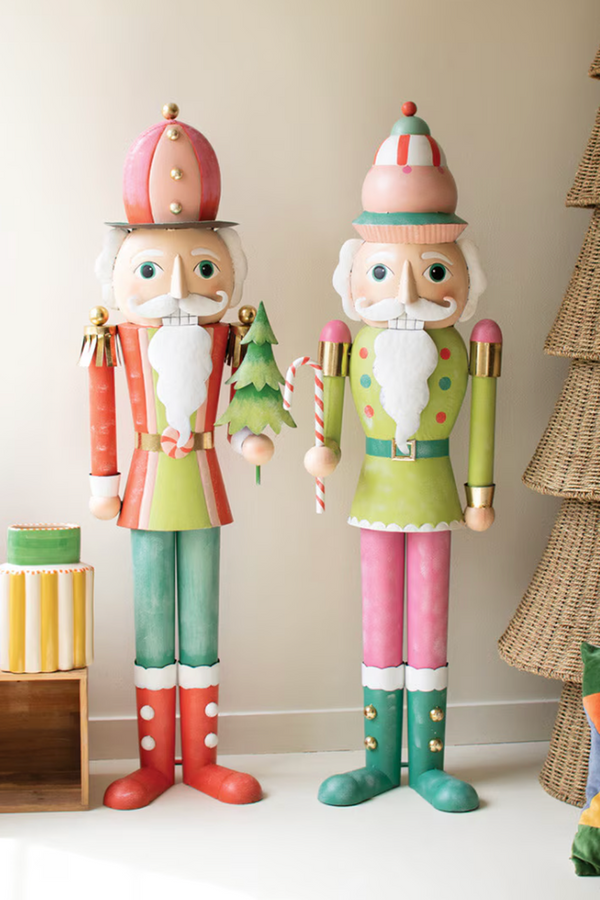 Lifesize Painted Metal Nutcracker Figure