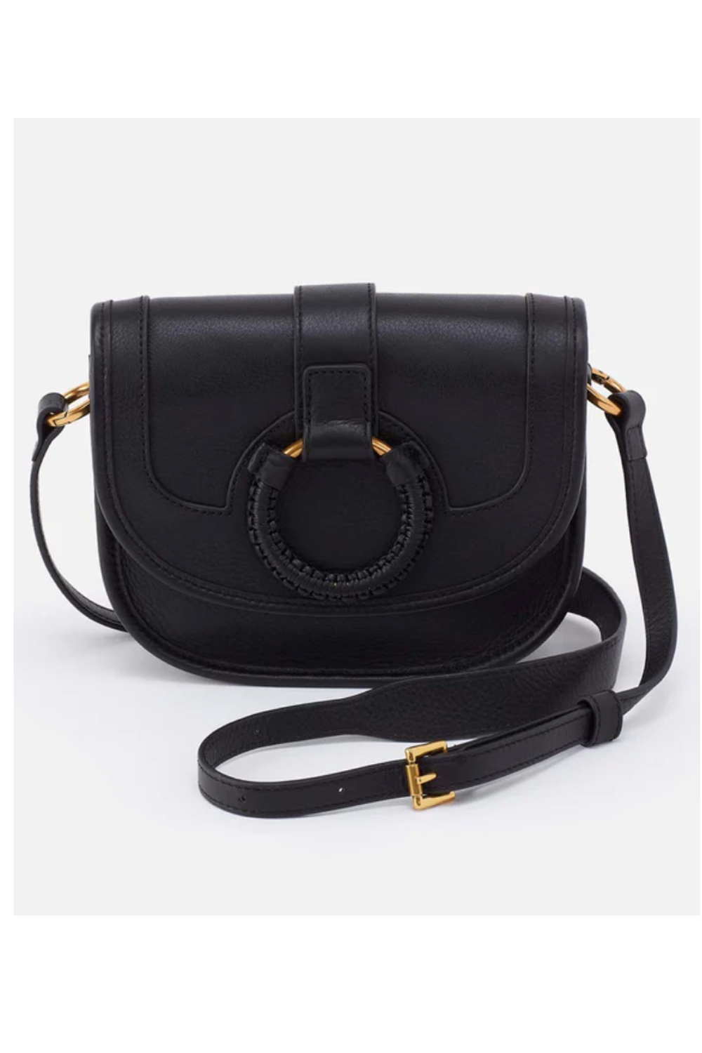 Kiva Small Crossbody Purse - Velvet Hide Black