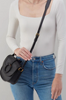 Kiva Small Crossbody Purse - Velvet Hide Black