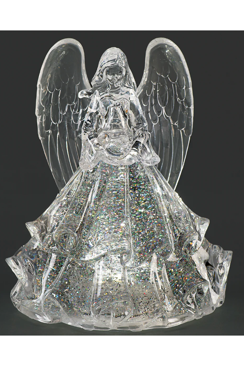 Lighted Swirl Full Skirt Angel