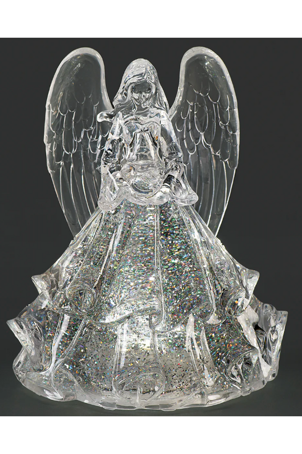 Lighted Swirl Full Skirt Angel