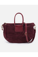Sheila Large Crossbody - Suede Prairie Garnet