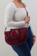 Sheila Large Crossbody - Suede Prairie Garnet