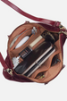 Sheila Large Crossbody - Suede Prairie Garnet