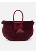 Sheila Large Crossbody - Suede Prairie Garnet