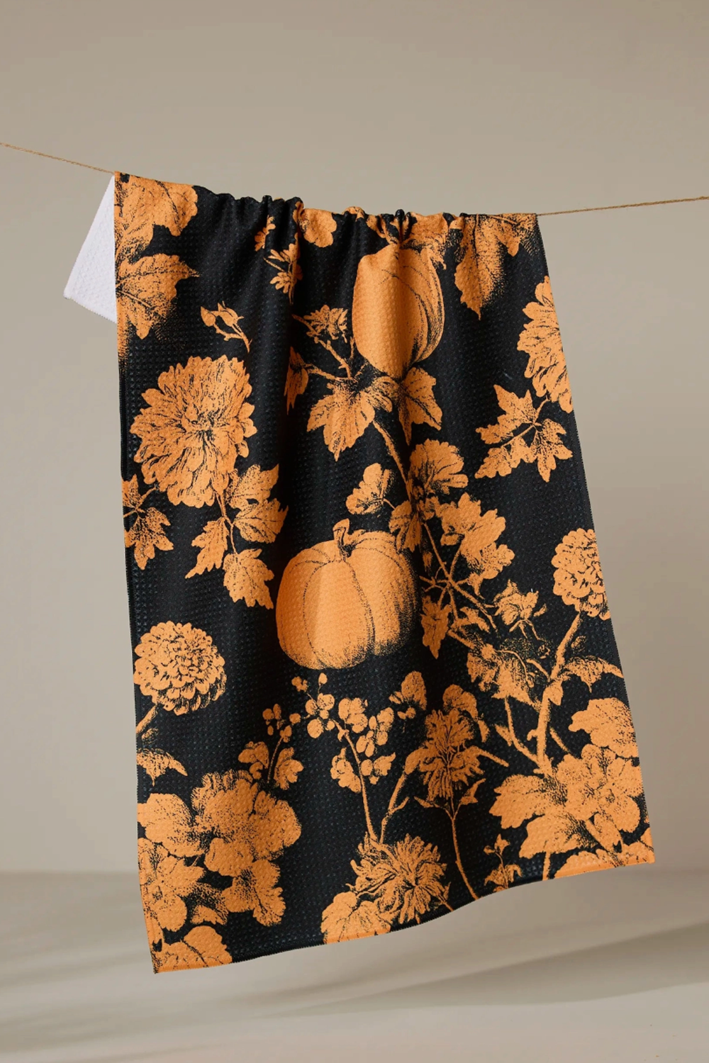 Geometry Kitchen Tea Towel - Haunted Harvest Orange