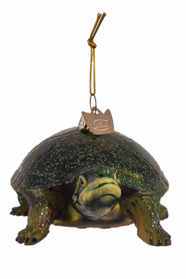 Glass Ornament - Land Turtle