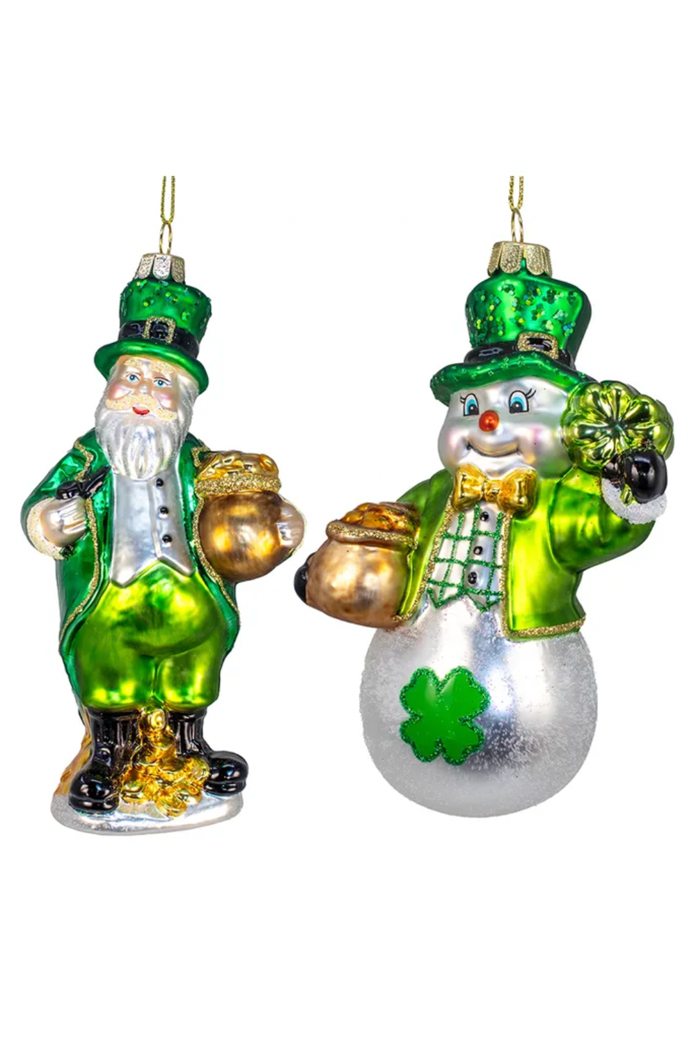 Glass Ornament - Irish Winter Guy