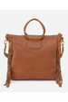 Sheila Tote Bag - Velvet Hide Embellished Warm Honey