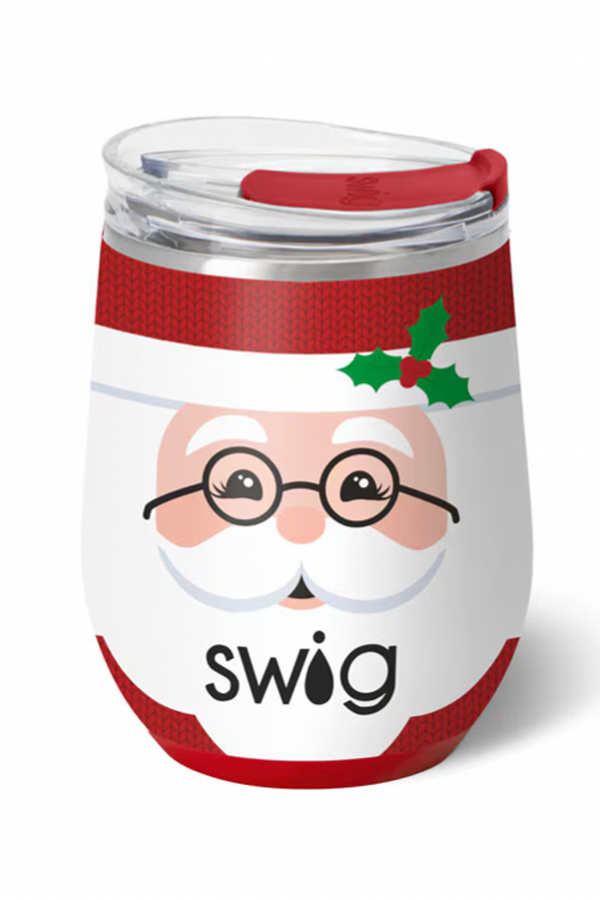 Modern Stemless Wine Tumbler - Mr Claus
