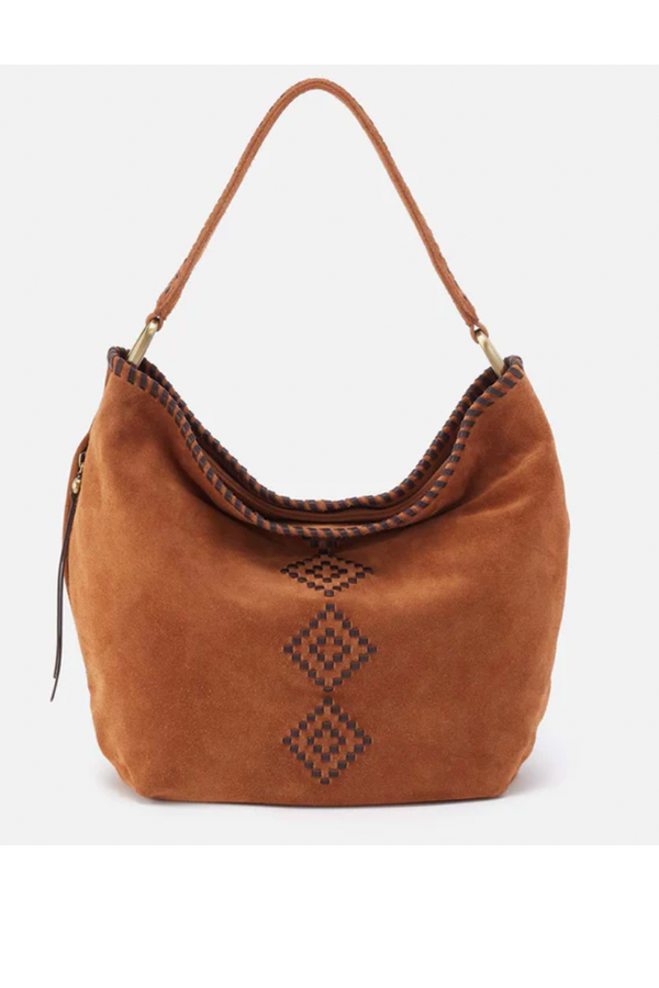 Harley Hobo Tote - Suede Hide Oak Barrel