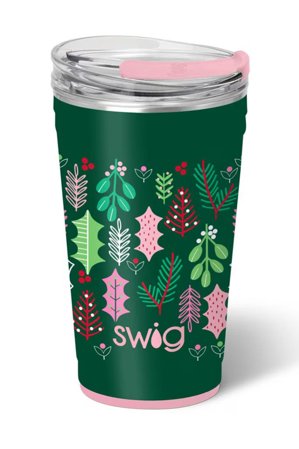 Swig Party Cup 24oz - Merry Mistletoe