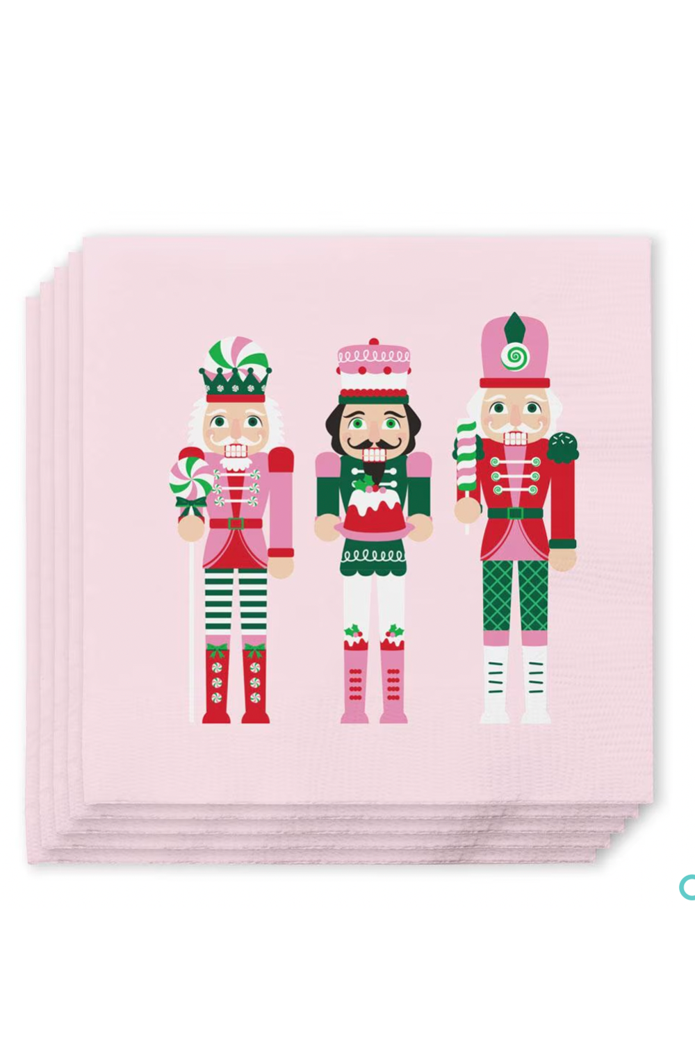 Cocktail Napkin Pack - Sugar Plum Soldiers