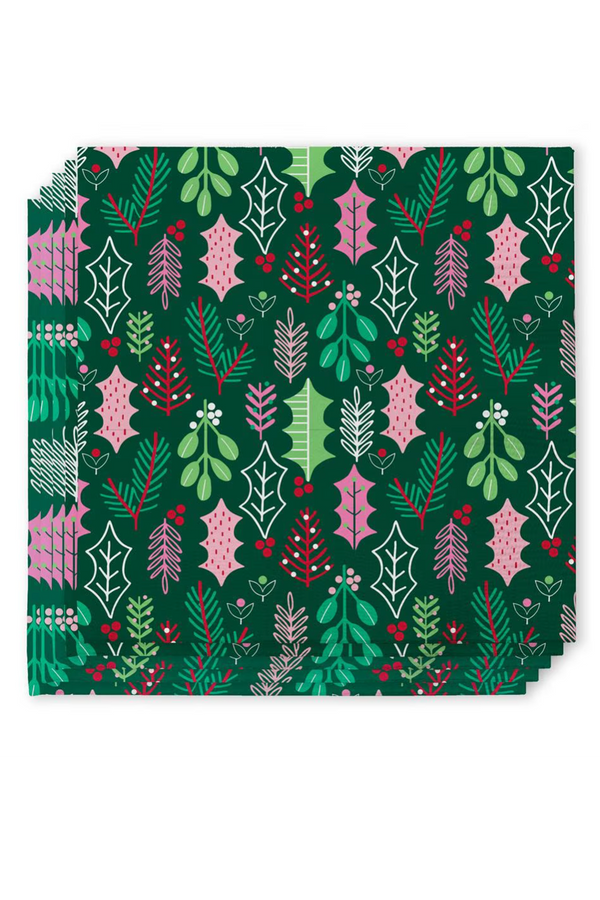 Cocktail Napkin Pack - Merry Mistletoe