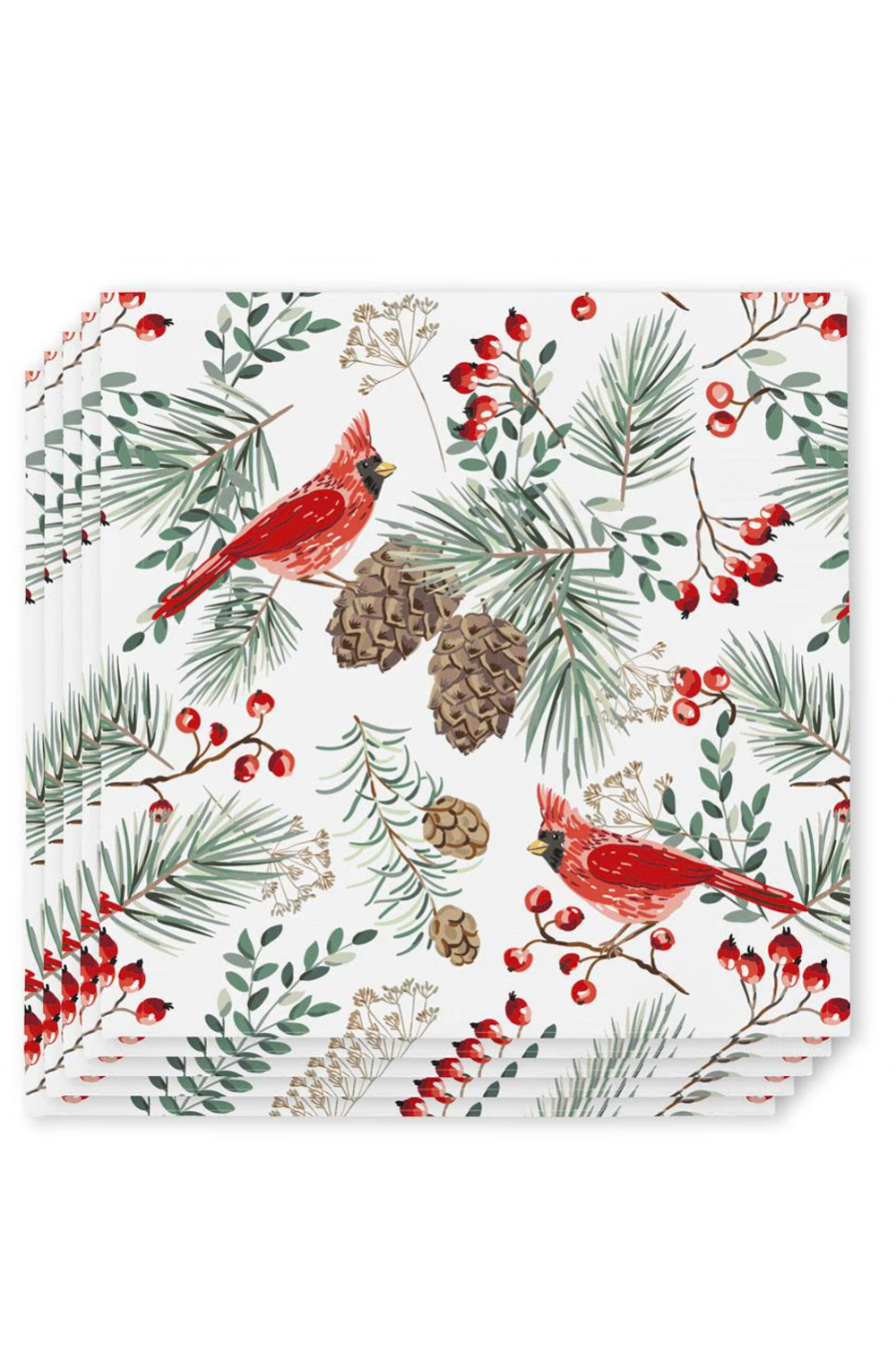 Cocktail Napkin Pack - Winter Cardinals