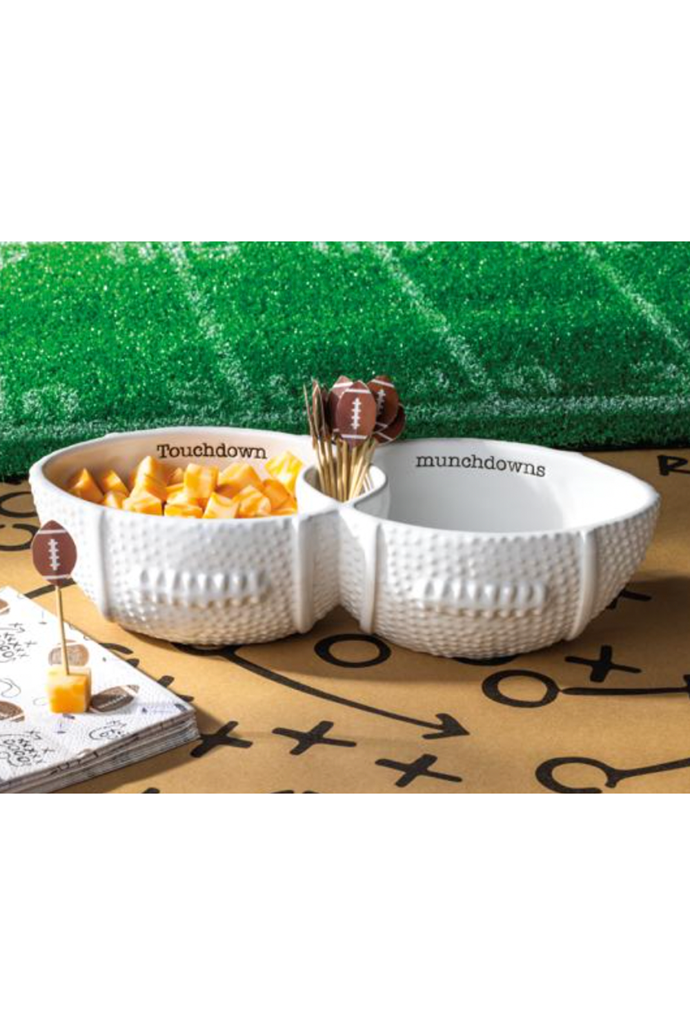 Football Toothpick Server Set