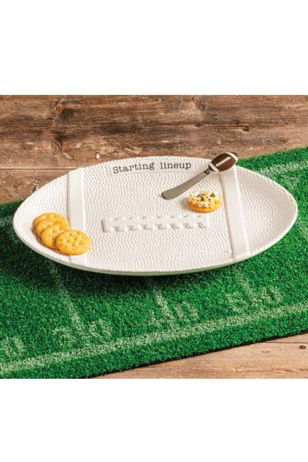 Football Shaped Platter Set