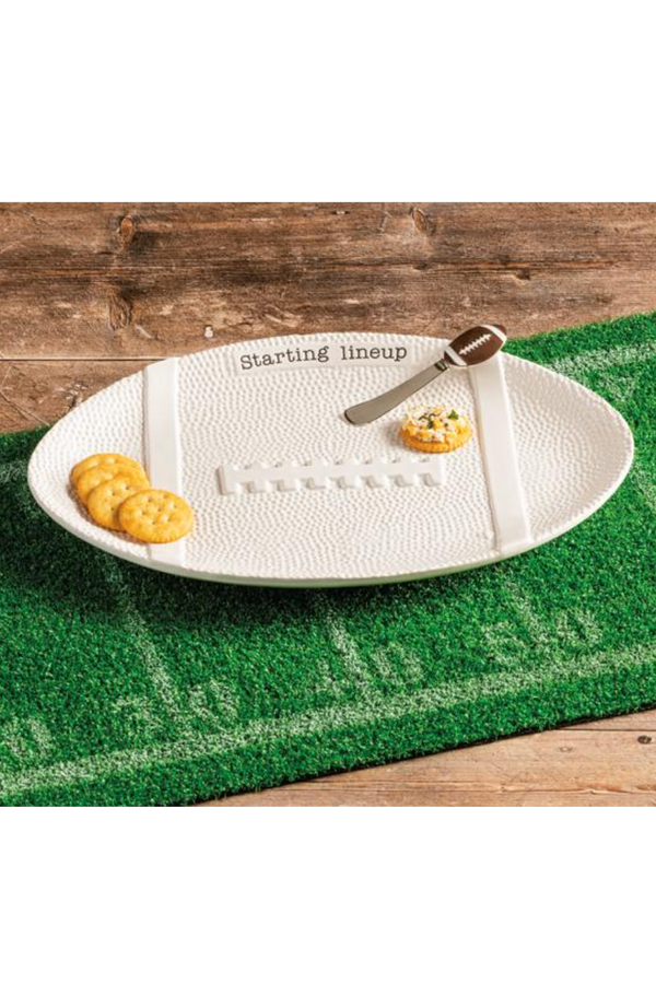 Football Shaped Platter Set