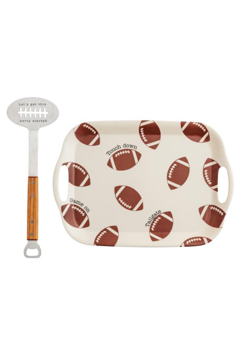 Football Tray with Spatula